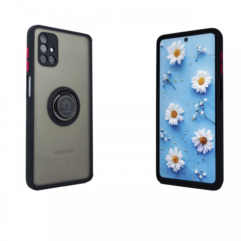 İphone 7 / 8 Yüzüklü Standlı Saydam Silikon Kılıf
