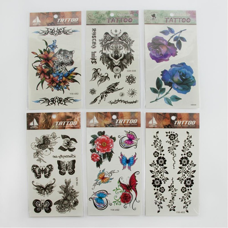 Karışık Tattoo Dövme Sticker