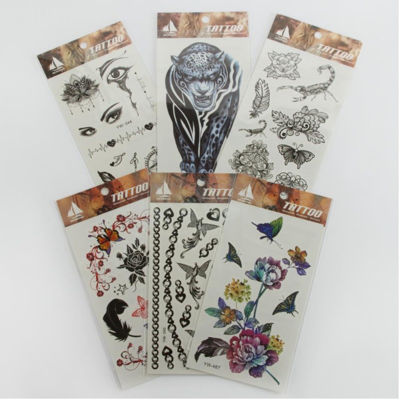 Karışık Tattoo Dövme Sticker